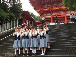 小倉百人一首競技かるた 第４１回全国高等学校選手権大会の様子です