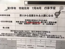 普通科1･2年生登校学習会が始まりました