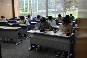 令和元年度理数科夏期宿泊学習会の様子です
