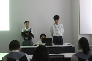 山梨県立吉田高等学校 粟井英朗環境財団助成事業 理数科 課題研究 発表会が行われました
