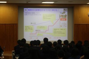 令和元年度第3学年出願ガイダンスが行われました
