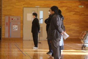 令和２年２月１９日（水）３年生が登校しました