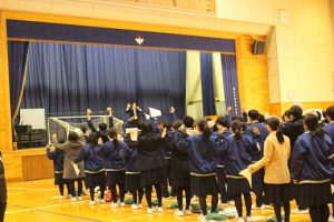 令和２年２月１９日（水）３年生が登校しました