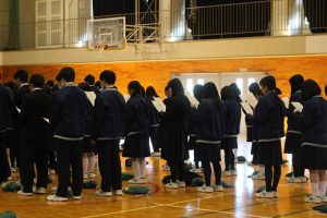 令和２年２月１９日（水）３年生が登校しました