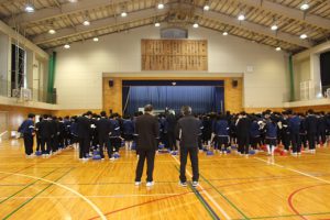 県歌「山梨県の歌」を練習しました