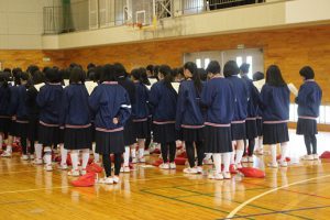 県歌「山梨県の歌」を練習しました