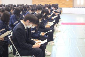 令和元年度同窓会入会式が行われました
