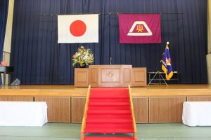 令和元年度 第７０回卒業証書授与式 朝の様子です