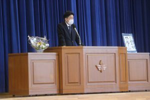 令和元年度 １学年終業式・離退任式を行いました