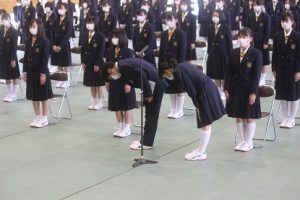 令和２年度 第71回山梨県立吉田高等学校入学式を行いました