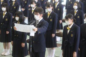 令和２年度 第71回山梨県立吉田高等学校入学式を行いました