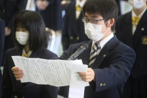 令和２年度 第71回山梨県立吉田高等学校入学式を行いました