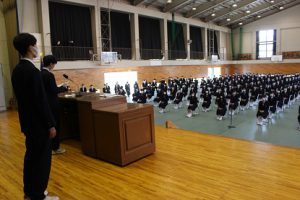 令和２年度 第71回山梨県立吉田高等学校入学式を行いました