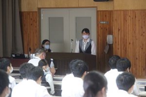 粟井英朗環境財団　環境保全支援事業　理数科 課題研究 発表会が行われました