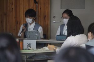 粟井英朗環境財団　環境保全支援事業　理数科 課題研究 発表会が行われました