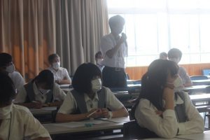 粟井英朗環境財団　環境保全支援事業　理数科 課題研究 発表会が行われました