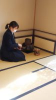 令和2年度 吉田高校茶道部 部内発表会の様子です