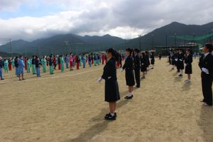 令和2年度体育祭 開祭式の様子です