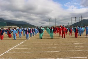 令和2年度体育祭 開祭式の様子です