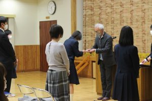 令和2年度 渡辺貢奨学金 交付式が行われました