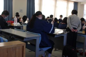 令和3年2月22日(月)3年生登校日です