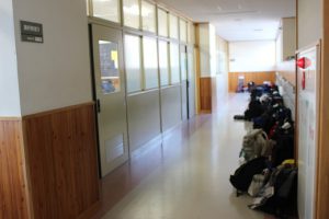 令和2年度後期第2回試験(1・2年生)1日目の様子です