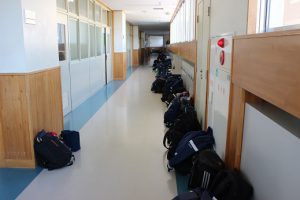 令和2年度後期第2回試験(1・2年生)1日目の様子です