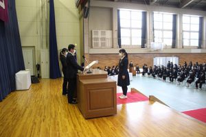 令和2年度 表彰状授与式が行われました