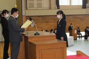 令和2年度 表彰状授与式が行われました