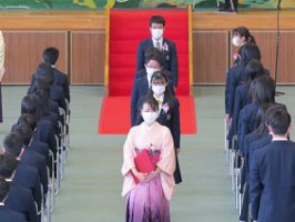 令和2年度 第71回卒業証書授与式が行われました