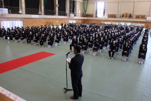 令和2年度 第71回卒業証書授与式が行われました