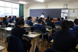 令和3年3月13日(土)1・2年生オープンスタディー「先輩の話を聞く会」