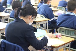 令和3年3月13日(土)1・2年生オープンスタディー「先輩の話を聞く会」