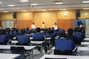 令和3年3月13日(土)1・2年生オープンスタディー「先輩の話を聞く会」