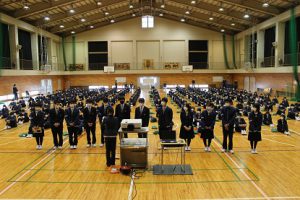 令和2年度末 第1学年・第2学年 学年集会が行われました