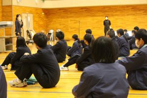 令和2年度末 第1学年・第2学年 学年集会が行われました