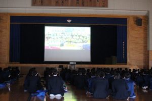 令和2年度末 第1学年・第2学年 学年集会が行われました