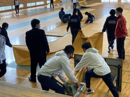 入学式後のひとこま　