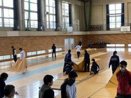 入学式後のひとこま　