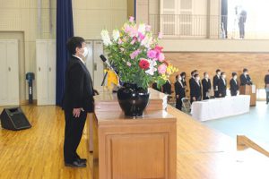 令和3年度山梨県立吉田高等学校入学式が行われました