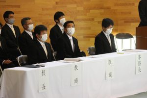 令和3年度山梨県立吉田高等学校入学式が行われました