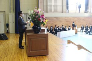 令和3年度山梨県立吉田高等学校入学式が行われました