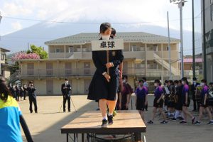 令和3年度山梨県高等学校総合体育大会壮行会が行われました