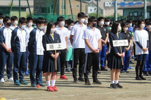 令和3年度山梨県高等学校総合体育大会壮行会が行われました