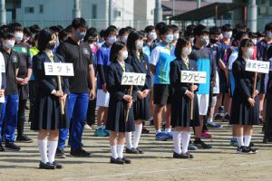 令和3年度山梨県高等学校総合体育大会壮行会が行われました