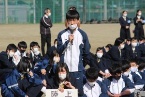 令和3年度山梨県高等学校総合体育大会壮行会が行われました