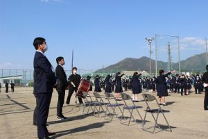 令和3年度山梨県高等学校総合体育大会壮行会が行われました
