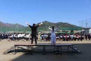令和3年度山梨県高等学校総合体育大会壮行会が行われました