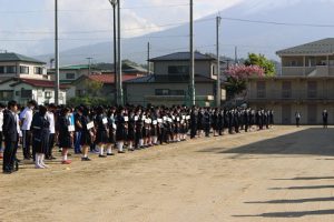 令和3年度山梨県高等学校総合体育大会壮行会が行われました