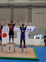 祝　優勝 関東高校体育大会 ウエイトリフティング部（梶原健成くん・宮下姫実さん ボート部（塘 智行くん・勝呂日陽くんペア）